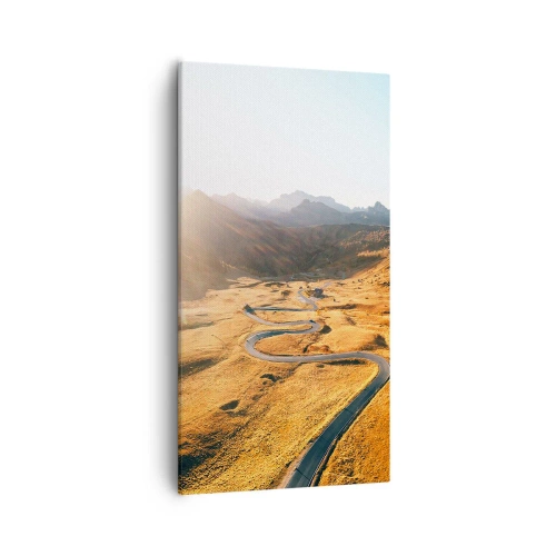 Cuadro sobre lienzo - Impresión de Imagen - En un valle dorado - 55x100 cm