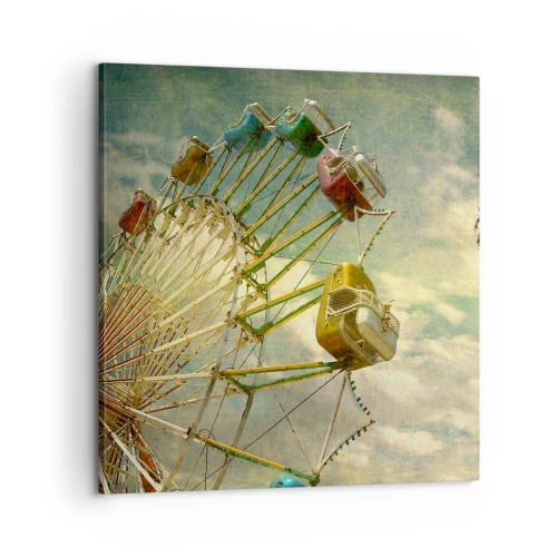 Cuadro sobre lienzo - Impresión de Imagen - Será, será un día estupendo.... - 60x60 cm