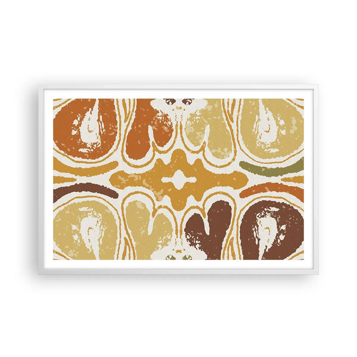 Póster en marco blanco - Abstracción sentimental - 91x61 cm