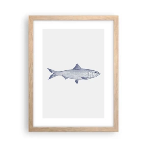 Póster en marco roble claro - Saludos desde los mares del norte - 30x40 cm