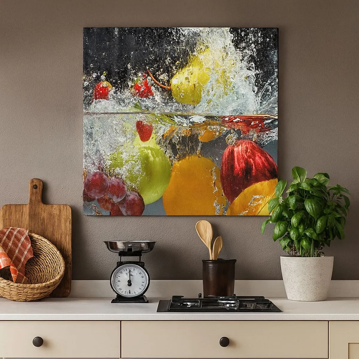 Cuadro sobre lienzo - Impresión de Imagen - Refresco afrutado - 30x30 cm