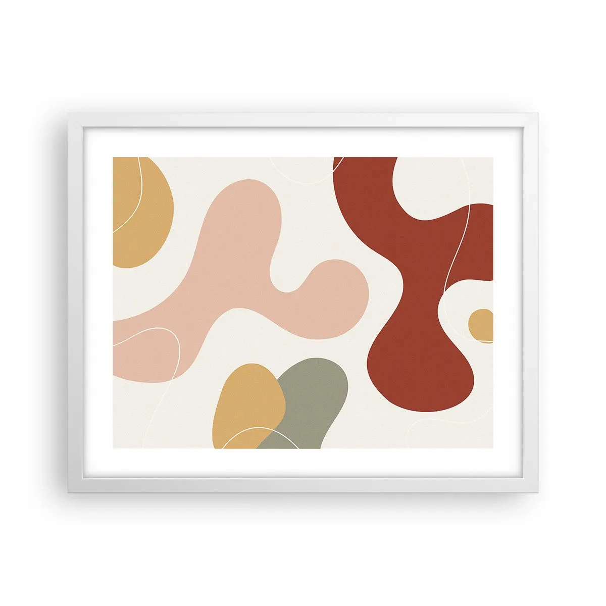 Póster en marco blanco - La esencia de la pintura - 50x40 cm