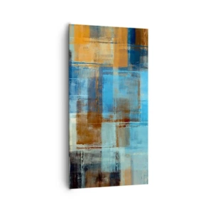 Cuadro sobre lienzo - Impresión de Imagen - A través del velo azul - 65x120 cm