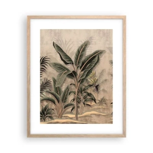 Póster en marco roble claro - Grabados de estilo colonial - 40x50 cm