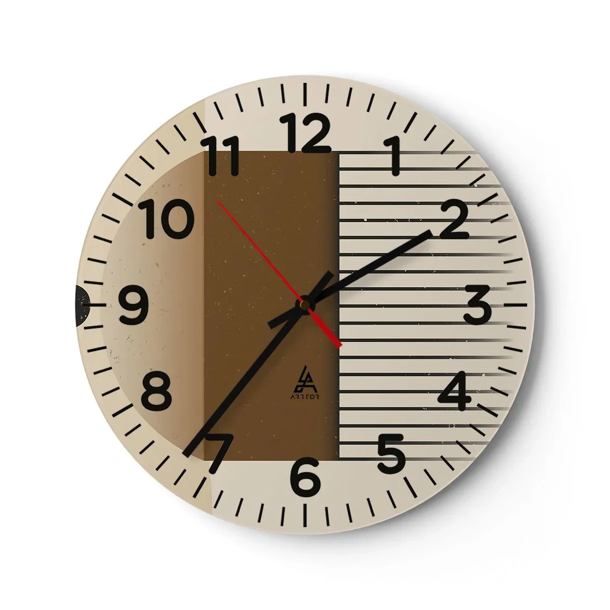 Reloj de pared - Reloj de vidrio - Varios estados - 30x30 cm