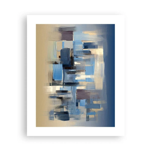 Póster - Construcción azul - 40x50 cm