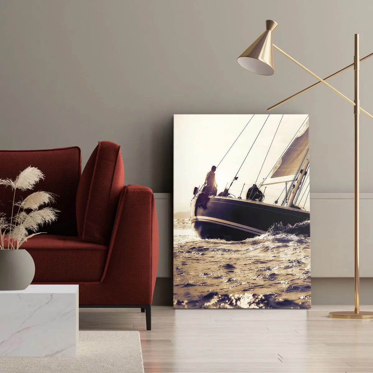Cuadro sobre lienzo - Impresión de Imagen - Navega, marinero - 45x80 cm