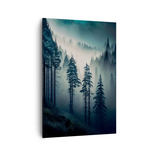 Cuadro sobre lienzo - Impresión de Imagen - Mañana de montaña - 70x100 cm