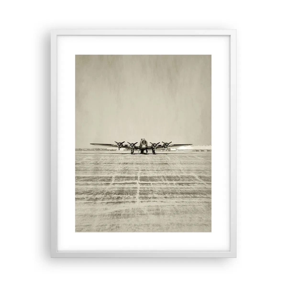 Póster en marco blanco - Como siempre, preparado - 40x50 cm