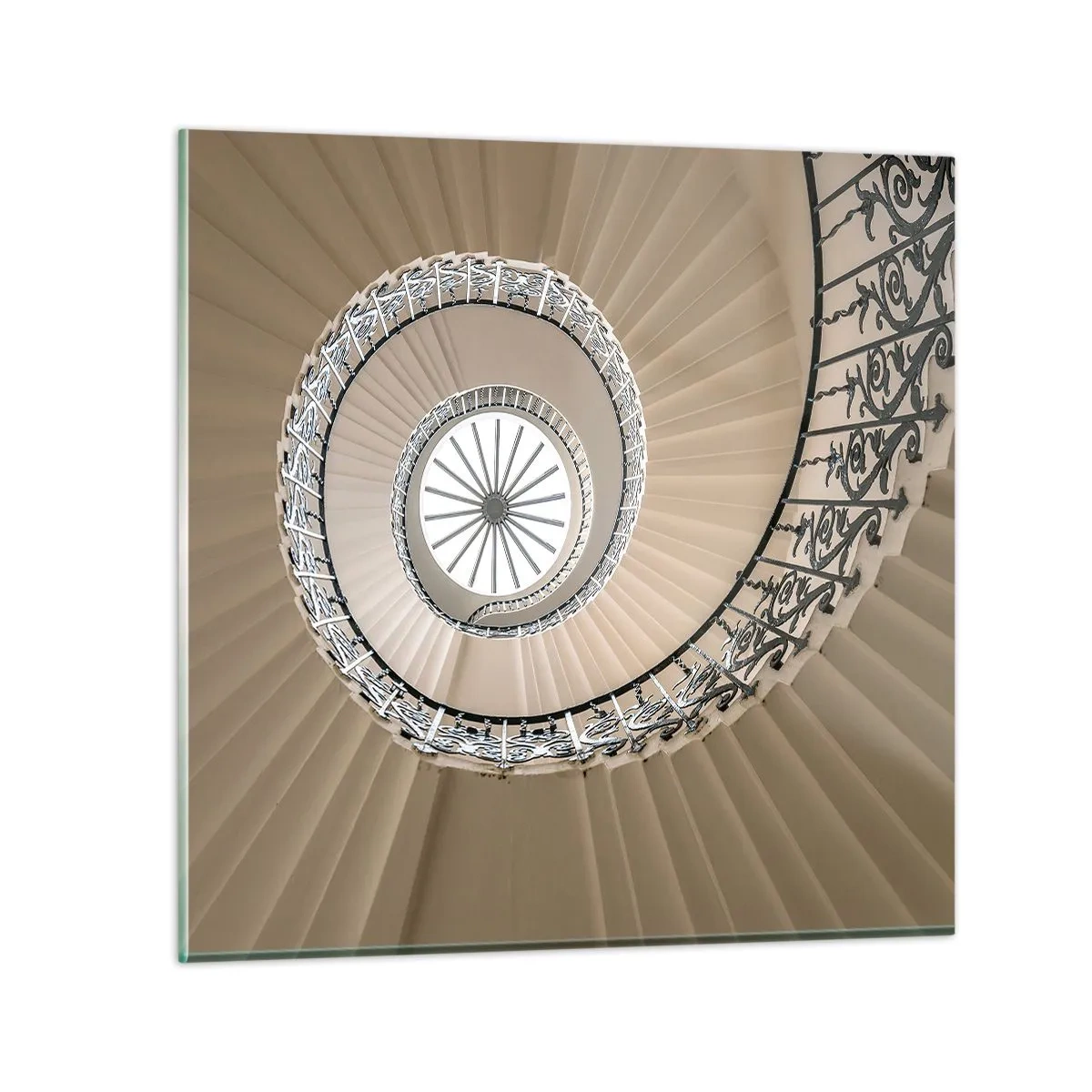 Cuadro sobre vidrio - Impresiones sobre Vidrio - En el interior de una concha - 60x60 cm