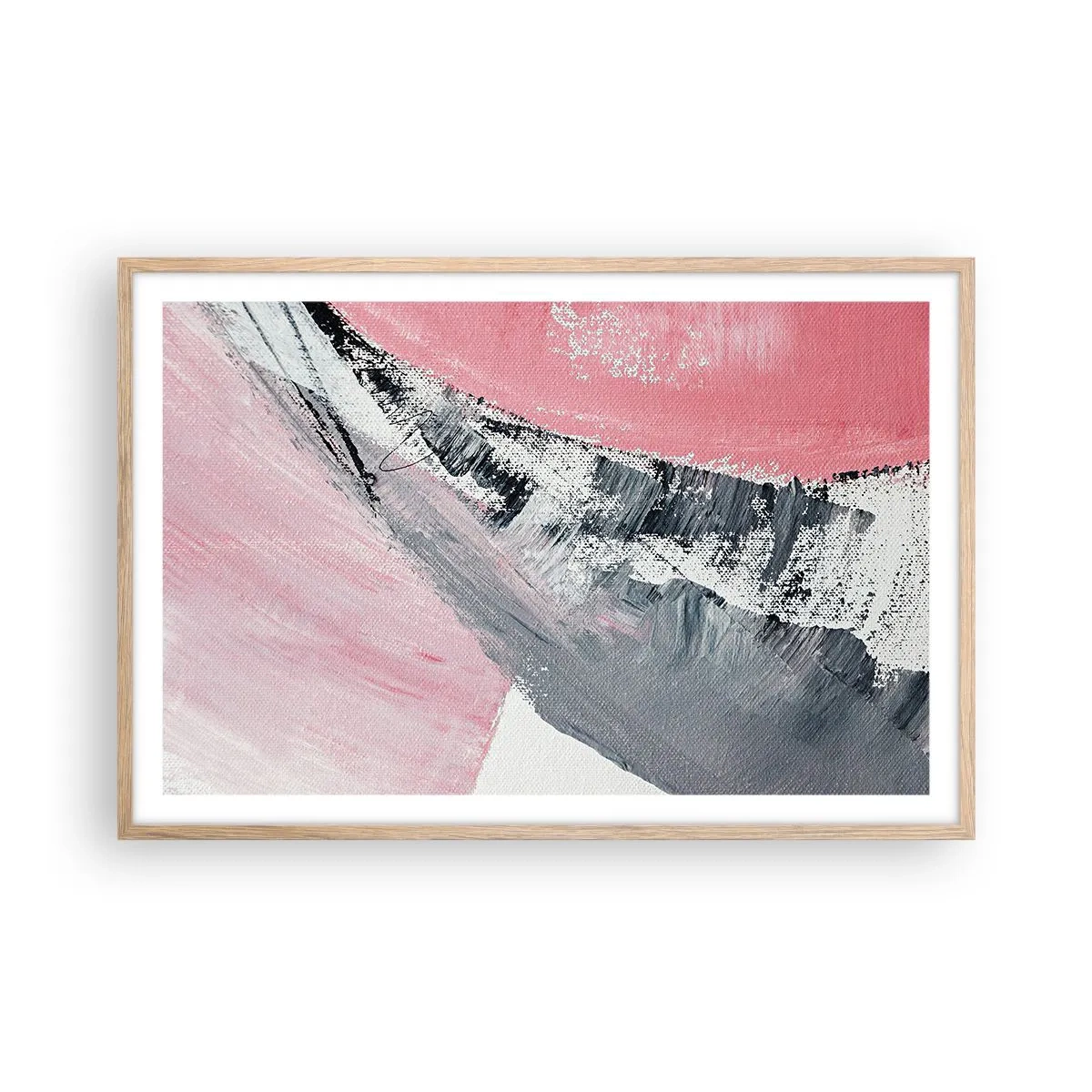 Póster en marco roble claro - Composición a juego - 91x61 cm