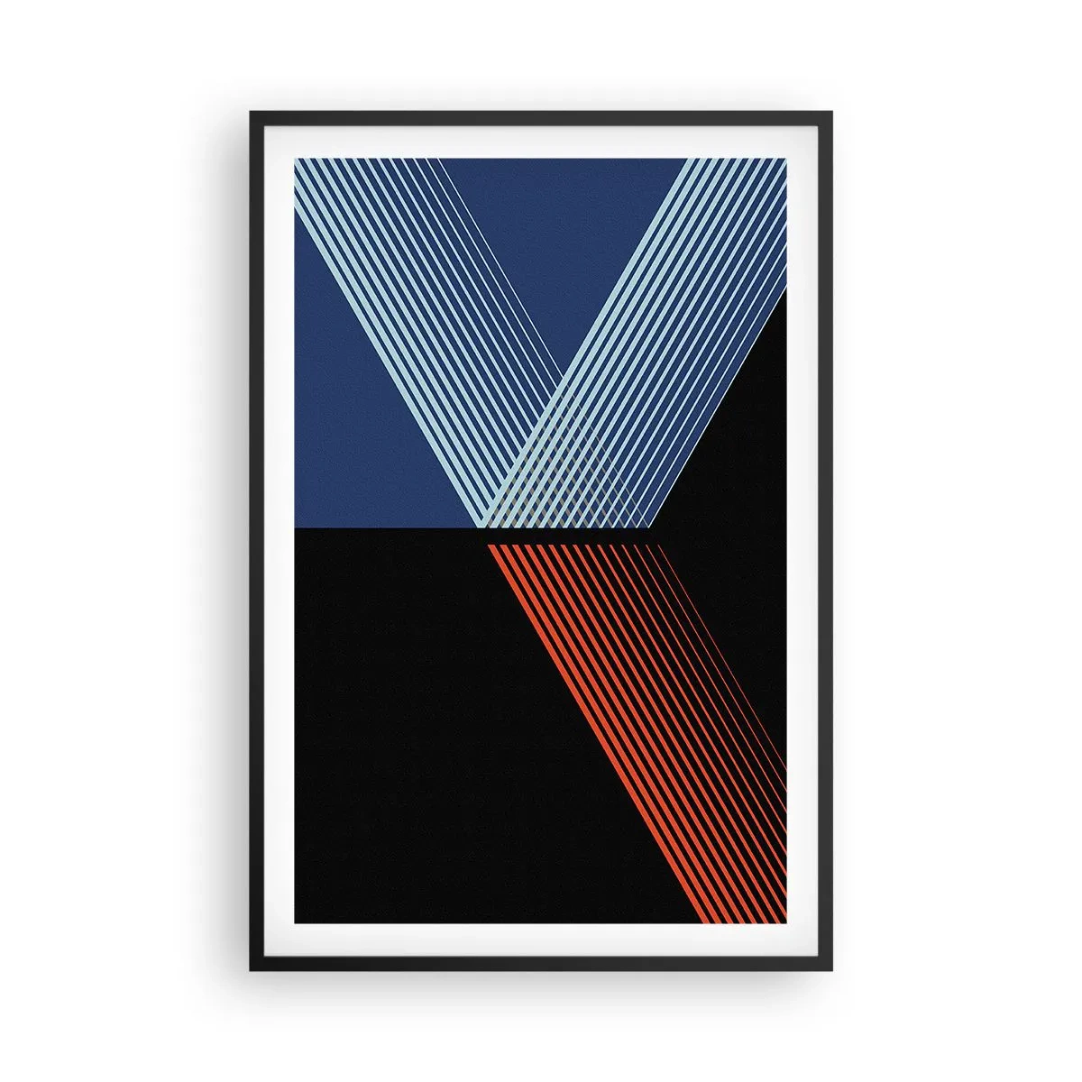 Póster en marco negro - La rectitud - 61x91 cm