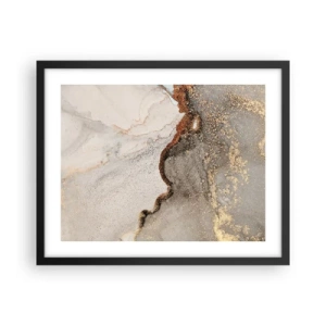 Póster en marco negro - En la frontera de los colores - 50x40 cm