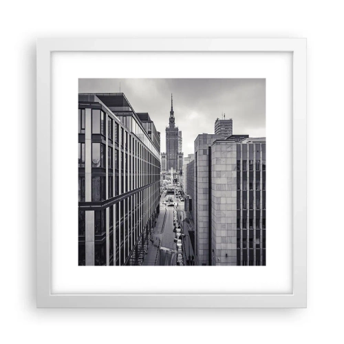 Póster en marco blanco - Valle de Varsovia - 30x30 cm