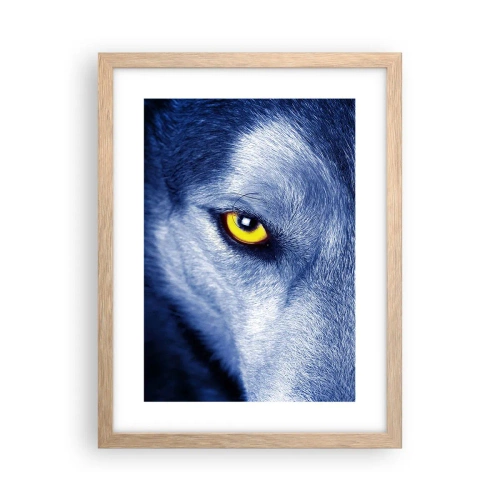 Póster en marco roble claro - La mirada hipnótica - 30x40 cm