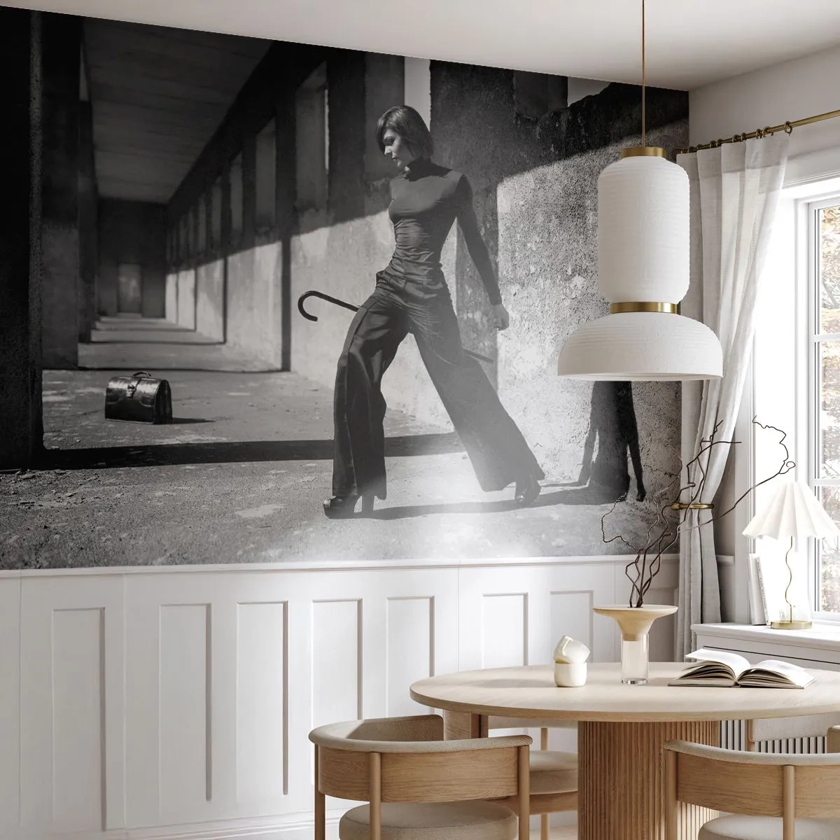 Fotomural Premium Canvas - Elegancia urbana - Mujer, Moda, Modelo - 250x175 cm