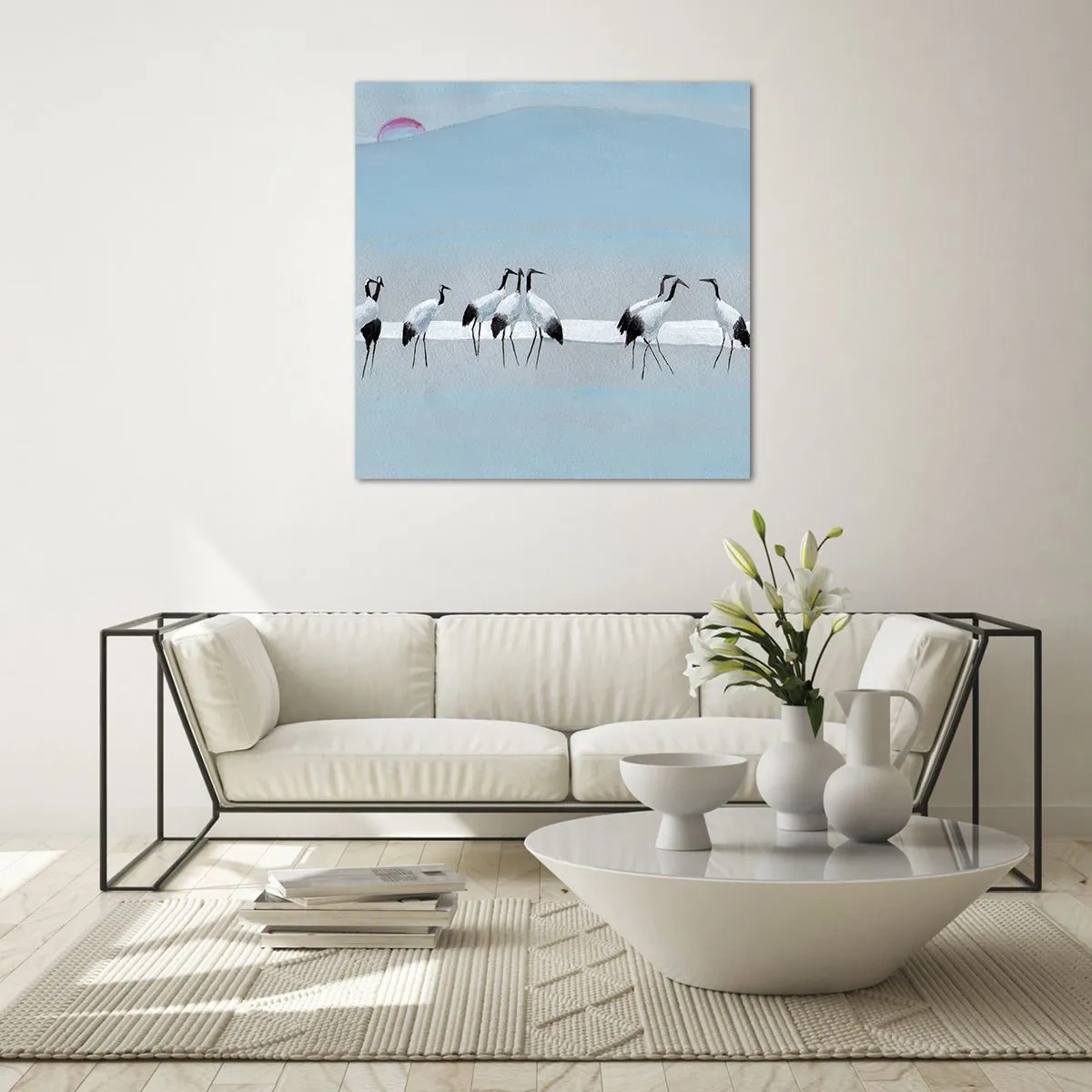 Cuadro sobre vidrio - Impresiones sobre Vidrio - Después de un día caluroso - 70x70 cm