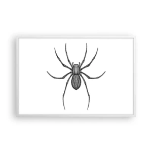 Póster en marco blanco - Precisión inquietante - 91x61 cm