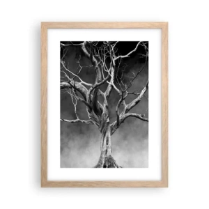 Póster en marco roble claro - Primordial y sagrado - 30x40 cm