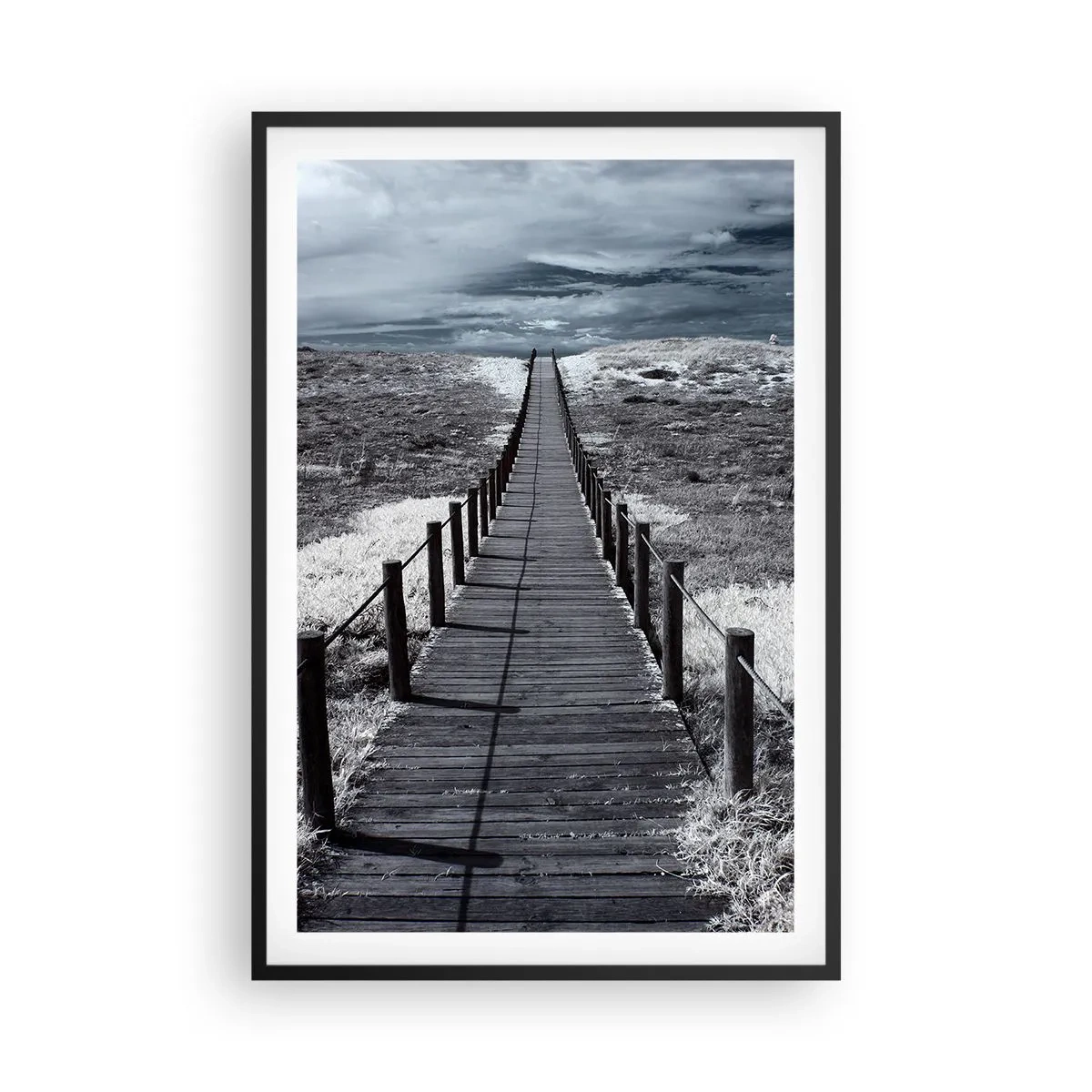 Póster en marco negro - En plena costa - 61x91 cm