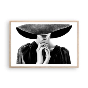 Póster en marco roble claro - Belleza oculta - 91x61 cm