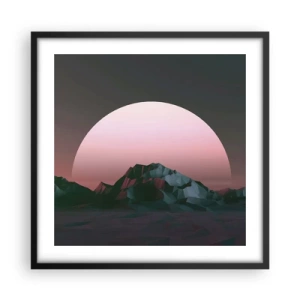 Póster en marco negro - En una galaxia muy muy lejana - 50x50 cm