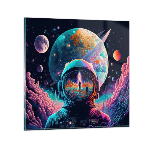 Cuadro sobre vidrio - Impresiones sobre Vidrio - Sueños de niño - 60x60 cm