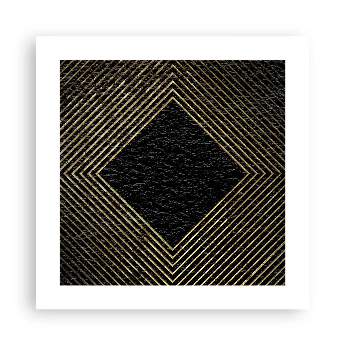 Póster - Geometría al estilo glamour - 40x40 cm