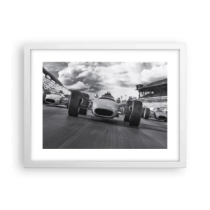 Póster en marco blanco - ¡Hay poder! - 40x30 cm