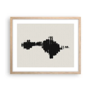 Póster en marco roble claro - Vibraciones de la imaginación - 50x40 cm