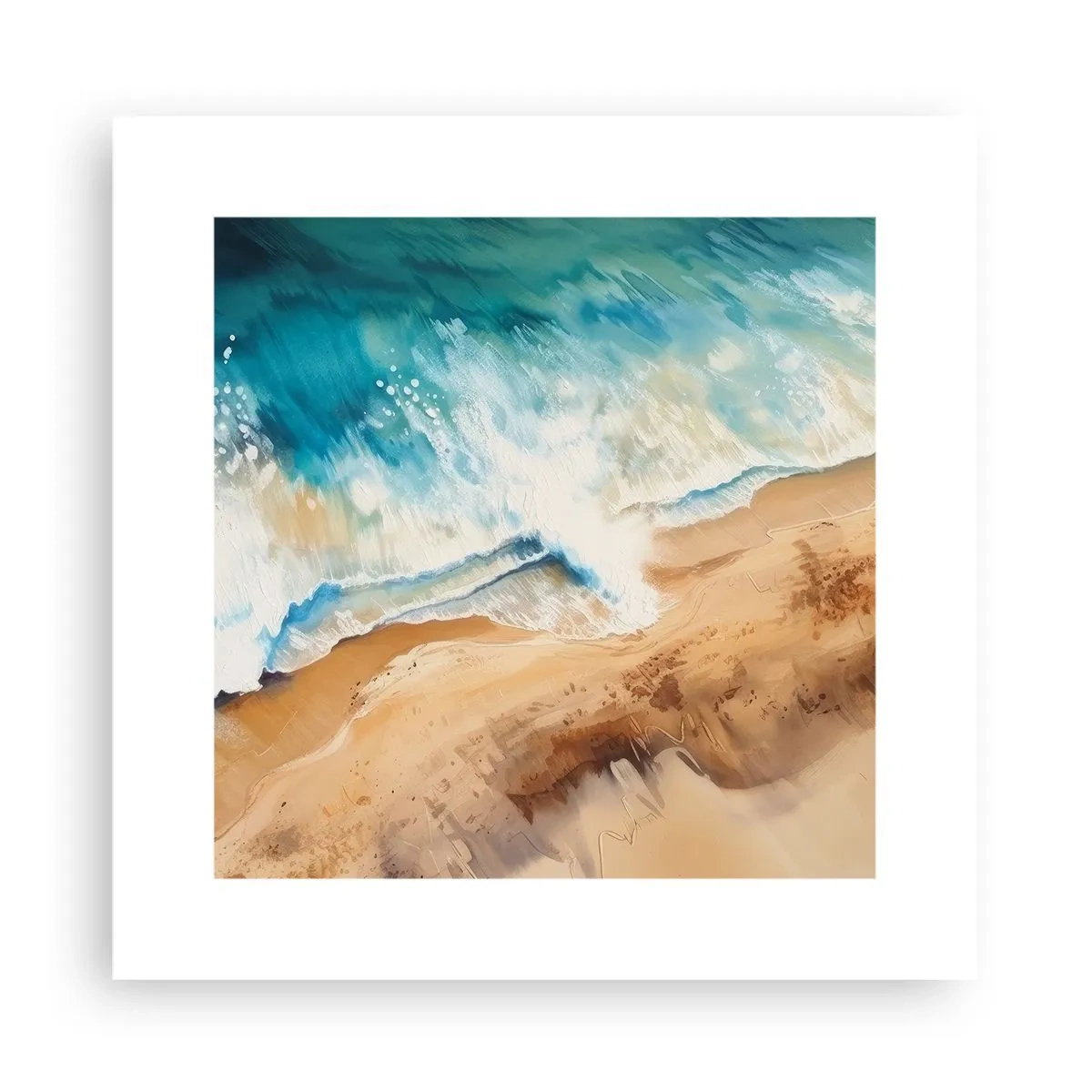 Póster - Olas recurrentes - 30x30 cm