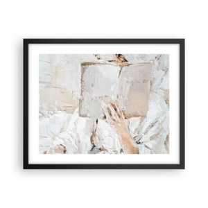 Póster en marco negro - En otro mundo - 50x40 cm