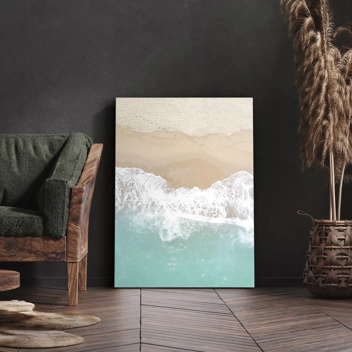 Cuadro sobre lienzo - Impresión de Imagen - Un toque acariciador - 55x100 cm