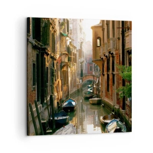 Cuadro sobre lienzo - Impresión de Imagen - En un callejón veneciano - 50x50 cm