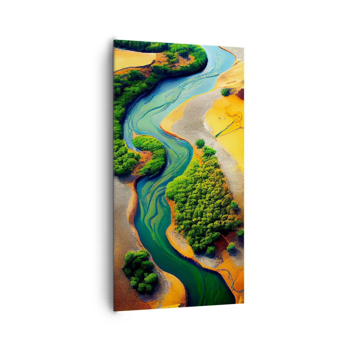 Cuadro sobre lienzo - Impresión de Imagen - Río que da vida - 65x120 cm