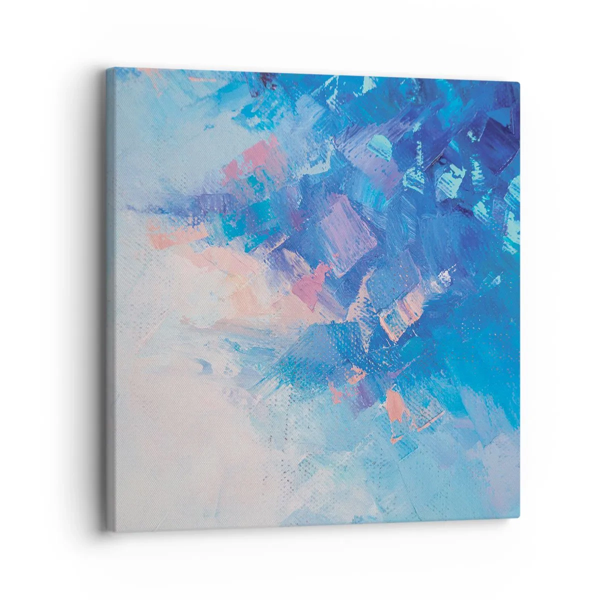 Cuadro sobre lienzo - Impresión de Imagen - Abstracción invernal - 30x30 cm