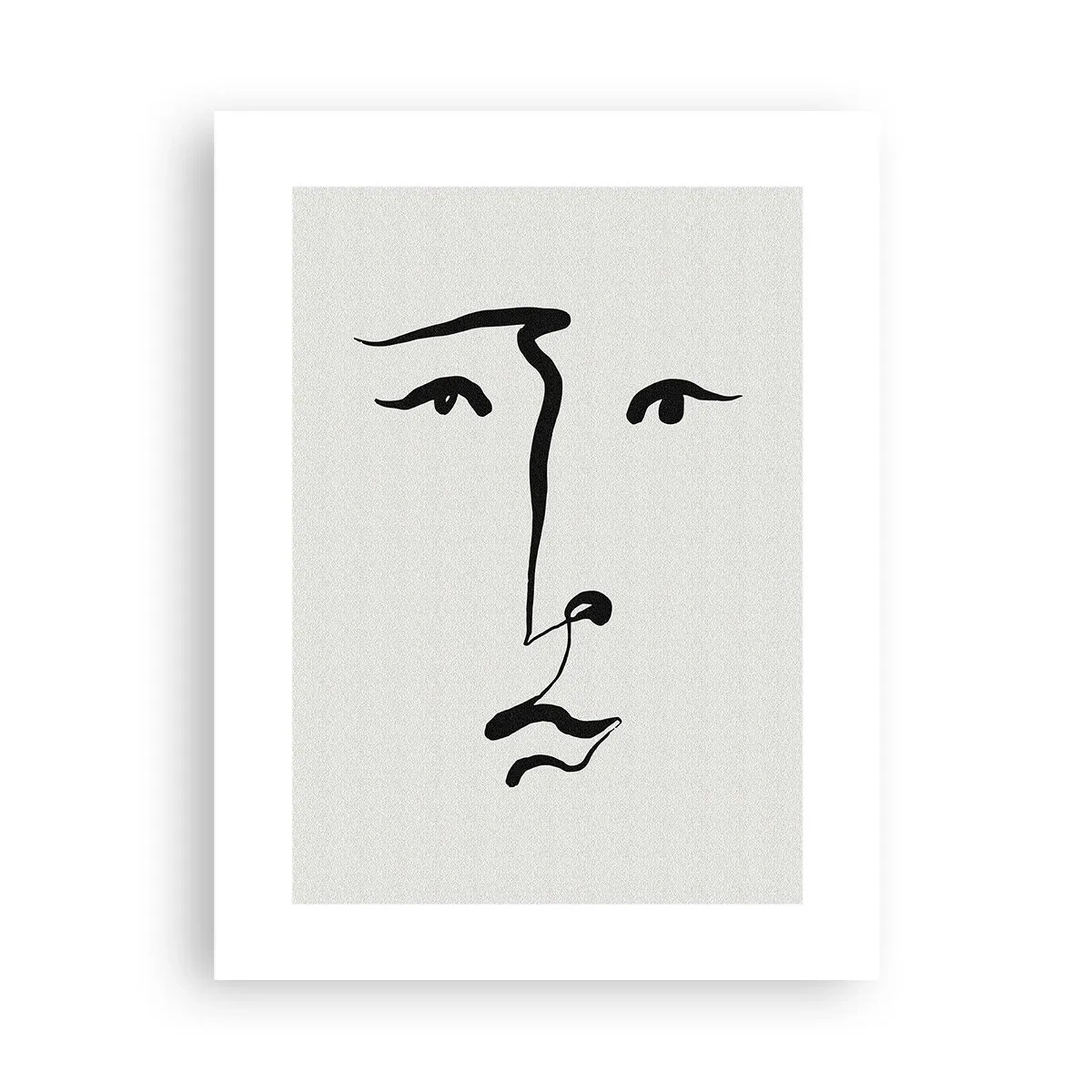 Póster - Retrato en una línea - 30x40 cm