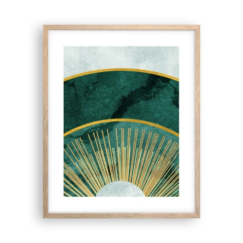 Póster en marco roble claro - Un sistema solar diferente - 40x50 cm