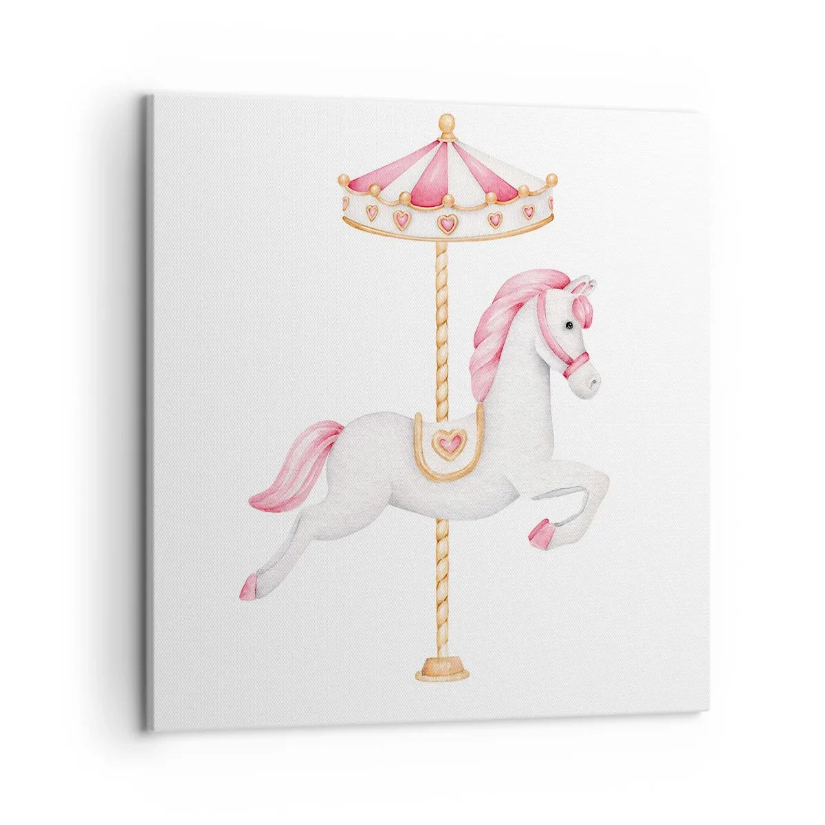 Cuadro sobre lienzo - Impresión de Imagen - Partió al galope - 50x50 cm