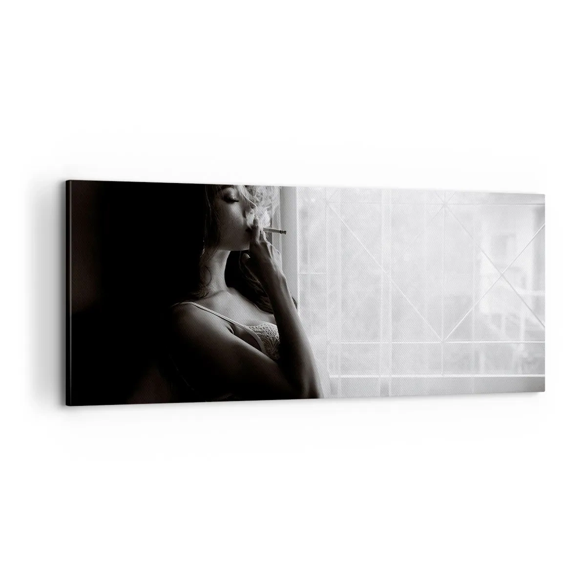 Cuadro sobre lienzo - Impresión de Imagen - Un momento sensual - 100x40 cm