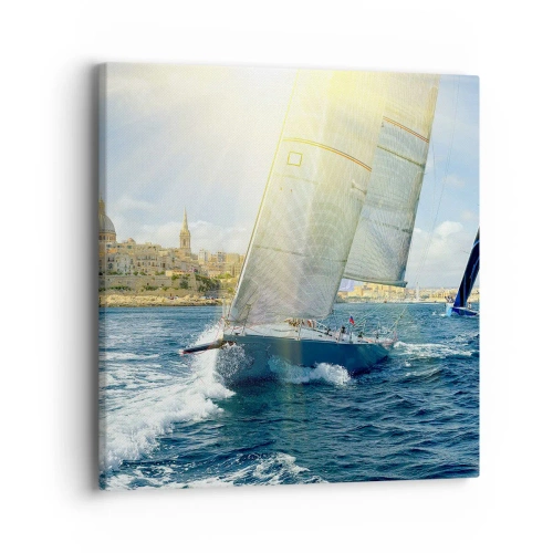 Cuadro sobre lienzo - Impresión de Imagen - Hora de abandonar la ciudad - 40x40 cm