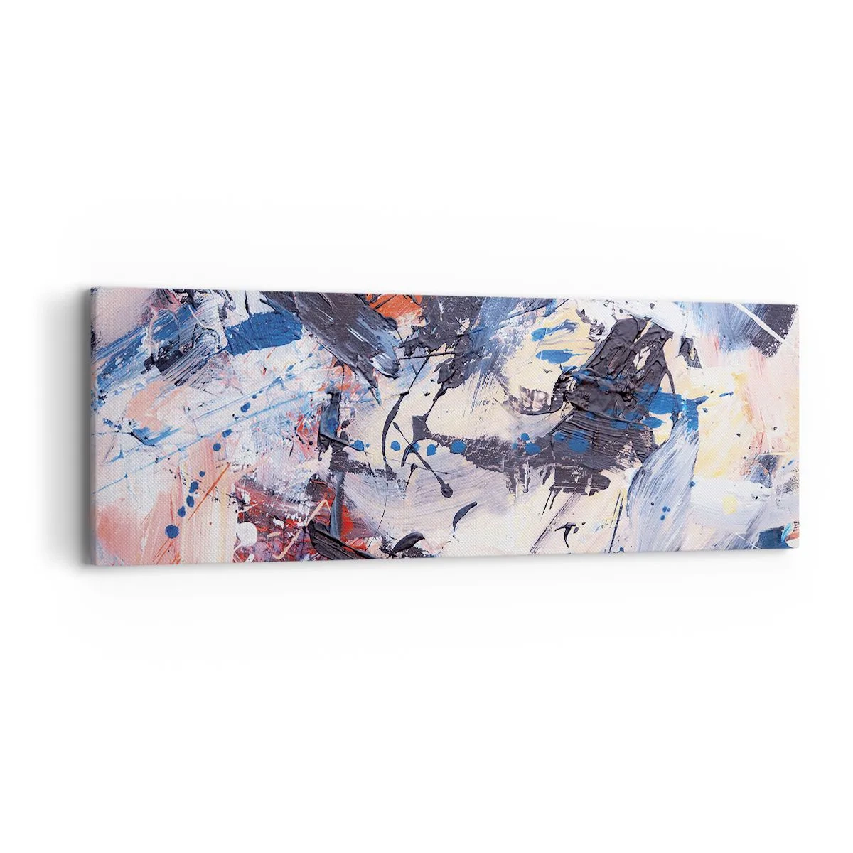 Cuadro sobre lienzo - Impresión de Imagen - Danza loca de la abstracción - 90x30 cm