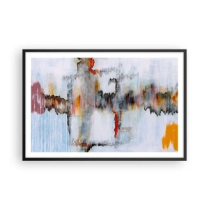 Póster en marco negro - Abstracto sobre el agua - 91x61 cm