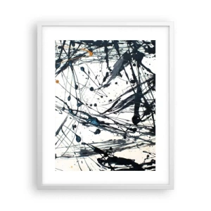 Póster en marco blanco - ¿Con o sin sentido? - 40x50 cm