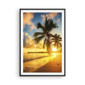 Póster en marco negro - Un sueño caribeño - 61x91 cm