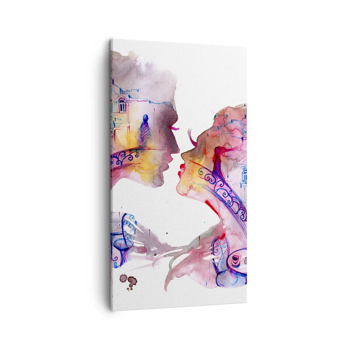 Cuadro sobre lienzo - Impresión de Imagen - Un puente secreto de suspiros - 45x80 cm