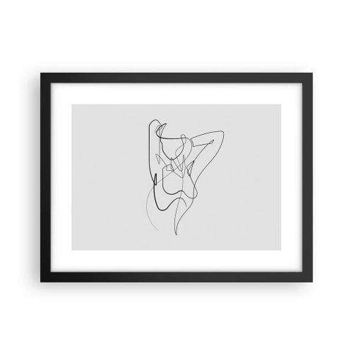 Póster en marco negro - Realmente, tal y como eres - 40x30 cm