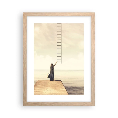 Póster en marco roble claro - Un viaje mágico - 30x40 cm