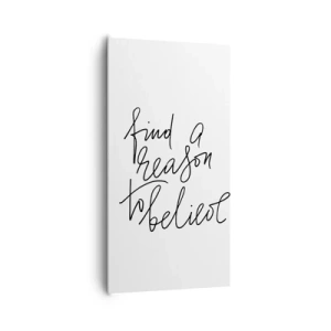 Cuadro sobre lienzo - Impresión de Imagen - Es posible - 65x120 cm