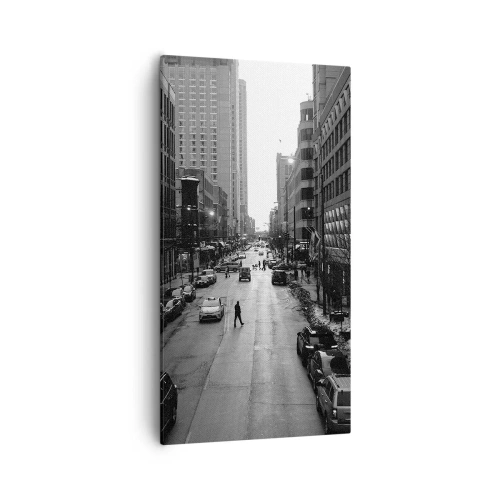 Cuadro sobre lienzo - Impresión de Imagen - Un día como otro cualquiera - 55x100 cm